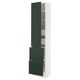 SEKTION / MAXIMERA Gabinete alto 1 puerta 4 cajones, blanco/Havstorp Verde oscuro, 46x37x203 cm