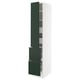 SEKTION / MAXIMERA Gabinete alto 1 puerta 4 cajones, blanco/Havstorp Verde oscuro, 38x61x203 cm