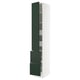 Opción: SEKTION / MAXIMERA Gabinete alto 1 puerta 4 cajones, blanco/Havstorp Verde oscuro, 38x61x229 cm