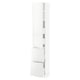 SEKTION / MAXIMERA Gabinete alto 1 puerta 4 cajones, blanco/Ringhult blanco, 38x37x203 cm