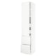 SEKTION / MAXIMERA Gabinete alto 1 puerta 4 cajones, blanco/Voxtorp blanco mate, 46x61x229 cm