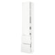 SEKTION / MAXIMERA Gabinete alto 1 puerta 4 cajones, blanco/Voxtorp blanco mate, 46x37x229 cm