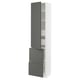 SEKTION / MAXIMERA Gabinete alto 1 puerta 4 cajones, blanco/Voxtorp gris oscuro, 46x37x203 cm