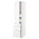 SEKTION / MAXIMERA Gabinete alto 1 puerta 5 cajones, blanco/Axstad blanco mate, 46x61x203 cm