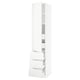 SEKTION / MAXIMERA Gabinete alto 1 puerta 5 cajones, blanco/Voxtorp blanco mate, 46x61x229 cm