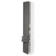 SEKTION / MAXIMERA Gabinete alto 2 puertas 4 cajones, blanco/Voxtorp gris oscuro, 38x37x229 cm