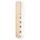 SEKTION / MAXIMERA Gabinete alto 2 puertas 5 cajones, blanco/Askersund efecto fresno claro, 38x61x229 cm