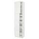 SEKTION / MAXIMERA Gabinete alto 2 puertas 5 cajones, blanco/Axstad blanco mate, 61x37x229 cm