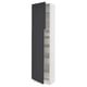 SEKTION / MAXIMERA Gabinete alto 2 puertas 5 cajones, blanco Axstad/mate azul, 61x37x229 cm