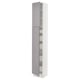 SEKTION / MAXIMERA Gabinete alto 2 puertas 5 cajones, blanco/Bodbyn gris, 38x37x229 cm