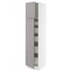 SEKTION / MAXIMERA Gabinete alto 2 puertas 5 cajones, blanco/Bodbyn gris, 46x61x203 cm