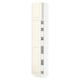 SEKTION / MAXIMERA Gabinete alto 2 puertas 5 cajones, blanco/Bodbyn hueso, 38x37x203 cm