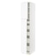 SEKTION / MAXIMERA Gabinete alto 2 puertas 5 cajones, blanco Enköping/blanco efecto madera, 46x61x229 cm