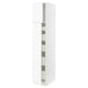 SEKTION / MAXIMERA Gabinete alto 2 puertas 5 cajones, blanco Enköping/blanco efecto madera, 38x61x203 cm