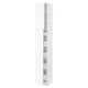 SEKTION / MAXIMERA Gabinete alto 2 puertas 5 cajones, blanco Enköping/blanco efecto madera, 38x37x229 cm