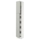 SEKTION / MAXIMERA Gabinete alto 2 puertas 5 cajones, blanco/Havstorp gris claro, 38x37x229 cm