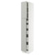 SEKTION / MAXIMERA Gabinete alto 2 puertas 5 cajones, blanco/Havstorp gris claro, 38x61x229 cm