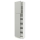 SEKTION / MAXIMERA Gabinete alto 2 puertas 5 cajones, blanco/Havstorp gris claro, 61x37x229 cm