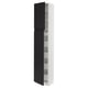 SEKTION / MAXIMERA Gabinete alto 2 puertas 5 cajones, blanco/Upplöv Carbón mate, 46x37x229 cm