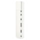 SEKTION / MAXIMERA Gabinete alto 2 puertas 5 cajones, blanco/Veddinge blanco, 38x37x203 cm