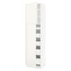 SEKTION / MAXIMERA Gabinete alto 2 puertas 5 cajones, blanco/Veddinge blanco, 61x61x229 cm