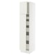 SEKTION / MAXIMERA Gabinete alto 2 puertas 5 cajones, blanco/Veddinge blanco, 46x61x203 cm