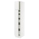 SEKTION / MAXIMERA Gabinete alto 2 puertas 5 cajones, blanco/Voxtorp blanco mate, 38x61x203 cm
