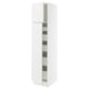SEKTION / MAXIMERA Gabinete alto 2 puertas 5 cajones, blanco/Voxtorp blanco mate, 46x61x203 cm
