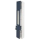 SEKTION / MAXIMERA Gabinete alto 3 puertas 2 cajones, blanco Axstad/mate azul, 38x37x229 cm