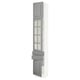 SEKTION / MAXIMERA Gabinete alto 3 puertas 2 cajones, blanco/Bodbyn gris, 38x37x229 cm