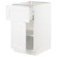 SEKTION / MAXIMERA Gabinete bajo 1 puerta 1 cajón, blanco/Axstad blanco mate, 46x61x76 cm