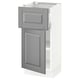 SEKTION / MAXIMERA Gabinete bajo 1 puerta 1 cajón, blanco/Bodbyn gris, 38x37x76 cm