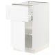 SEKTION / MAXIMERA Gabinete bajo 1 puerta 1 cajón, blanco Enköping/blanco efecto madera, 46x61x76 cm