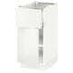 SEKTION / MAXIMERA Gabinete bajo 1 puerta 1 cajón, blanco/Ringhult blanco, 38x61x76 cm