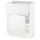 Opción: SEKTION / MAXIMERA Gabinete bajo 1 puerta 1 cajón, blanco/Ringhult blanco, 61x37x76 cm