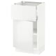 Opción: SEKTION / MAXIMERA Gabinete bajo 1 puerta 1 cajón, blanco/Ringhult blanco, 46x37x76 cm