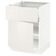SEKTION / MAXIMERA Gabinete bajo 1 puerta 1 cajón, blanco/Veddinge blanco, 61x61x76 cm