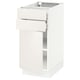 SEKTION / MAXIMERA Gabinete bajo 1 puerta 2 cajones, blanco/Veddinge blanco, 38x61x76 cm