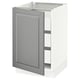 SEKTION / MAXIMERA Gabinete bajo 1 puerta 3 cajones, blanco/Bodbyn gris, 53x61x76 cm