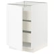 SEKTION / MAXIMERA Gabinete bajo 1 puerta 3 cajones, blanco Enköping/blanco efecto madera, 53x61x76 cm