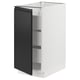 SEKTION / MAXIMERA Gabinete bajo 1 puerta 3 cajones, blanco/Upplöv Carbón mate, 38x61x76 cm