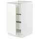 SEKTION / MAXIMERA Gabinete bajo 1 puerta 3 cajones, blanco/Vallstena blanco, 46x61x76 cm