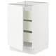 SEKTION / MAXIMERA Gabinete bajo 1 puerta 3 cajones, blanco/Vallstena blanco, 53x61x76 cm