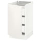SEKTION / MAXIMERA Gabinete bajo 1 puerta 3 cajones, blanco/Veddinge blanco, 46x61x76 cm