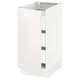 SEKTION / MAXIMERA Gabinete bajo 1 puerta 3 cajones, blanco/Veddinge blanco, 38x61x76 cm