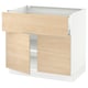 SEKTION / MAXIMERA Gabinete bajo 2 puertas 1 cajón, blanco/Askersund efecto fresno claro, 91x61x76 cm