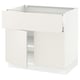 SEKTION / MAXIMERA Gabinete bajo 2 puertas 1 cajón, blanco/Veddinge blanco, 91x61x76 cm