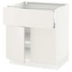 SEKTION / MAXIMERA Gabinete bajo 2 puertas 1 cajón, blanco/Veddinge blanco, 76x61x76 cm