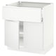 SEKTION / MAXIMERA Gabinete bajo 2 puertas 1 cajón, blanco/Voxtorp blanco mate, 76x61x76 cm