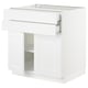 SEKTION / MAXIMERA Gabinete bajo 2 puertas 2 cajones, blanco/Axstad blanco mate, 76x61x76 cm
